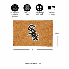 Chicago White Sox Large Full Color Coir Mat, 36"x24" - MLB
