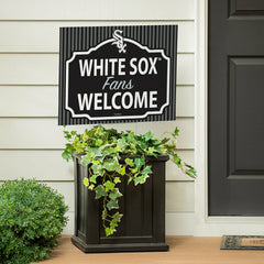Chicago White Sox Coroplast Yard Sign, "Fans Welcome" - MLB Home