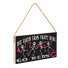 Cincinnati Reds Halloween Wood Wall Sign, 6x11 - MLB Home