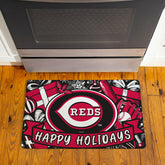 Cincinnati Reds Holiday PVC Mat, 28"x16" - MLB