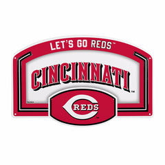 Cincinnati Reds USA Embossed Steel Wall Sign, 11" x 17" - MLB Home