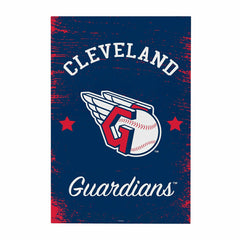 Cleveland Guardians Wood Wall Sign, 16x24 - MLB Home