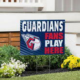 Cleveland Guardians Coroplast Yard Sign "Fans Play Here" - MLB Home