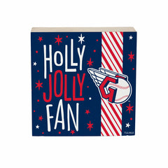 Cleveland Guardians Block, Holiday, 6x6 - MLB Home