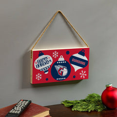 Cleveland Guardians Holiday Wood Wall Sign, 6x11 - MLB Home