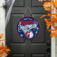 Cleveland Guardians Halloween Round Door Décor with Hanging Rope, 18x1 - MLB Home