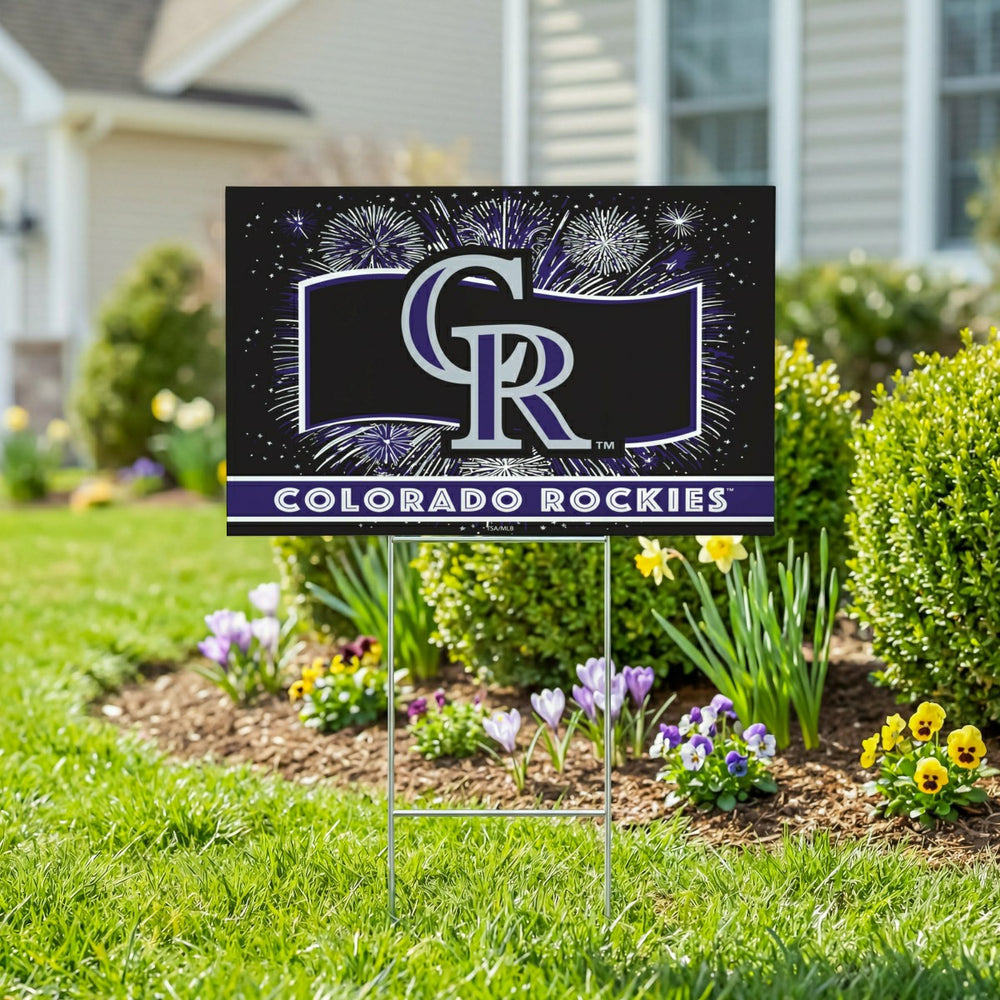 Colorado Rockies Yard Sign, Patriotic - MLB Home