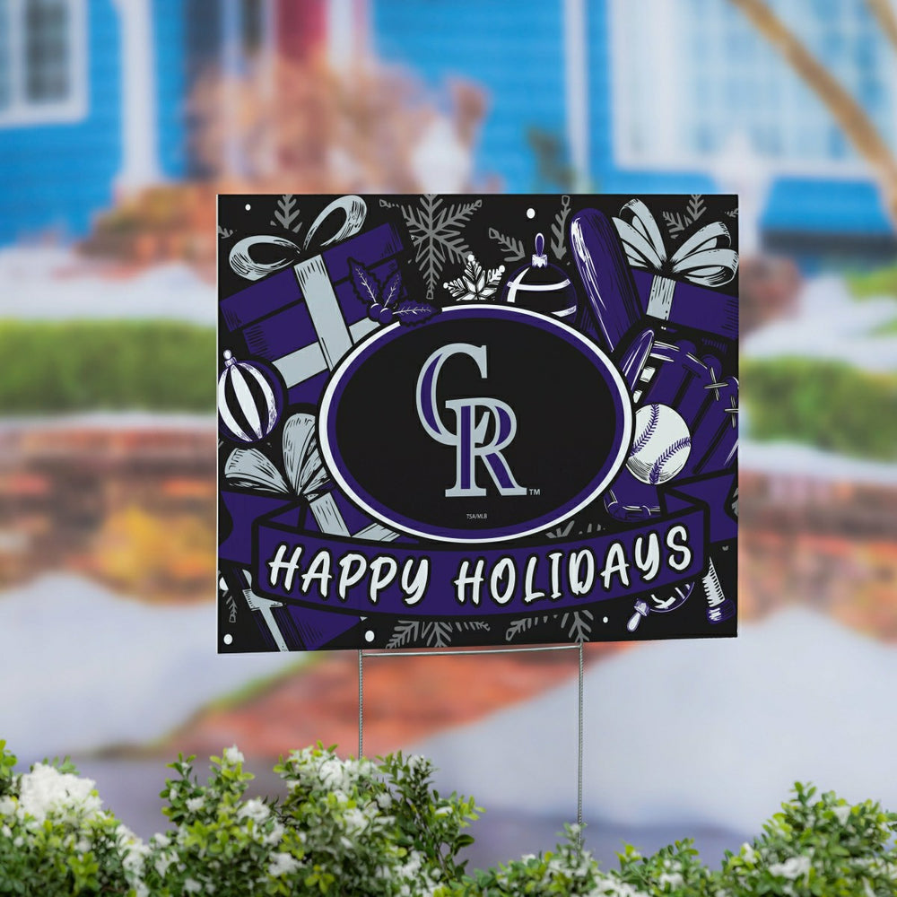 Colorado Rockies Yard Sign, Holiday - MLB Home