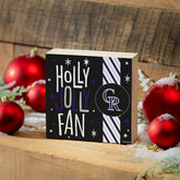 Colorado Rockies Block, Holiday, 6x6 - MLB Home