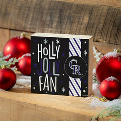 Colorado Rockies Block, Holiday, 6x6 - MLB Home