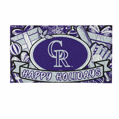Colorado Rockies Holiday PVC Mat, 28"x16" - MLB