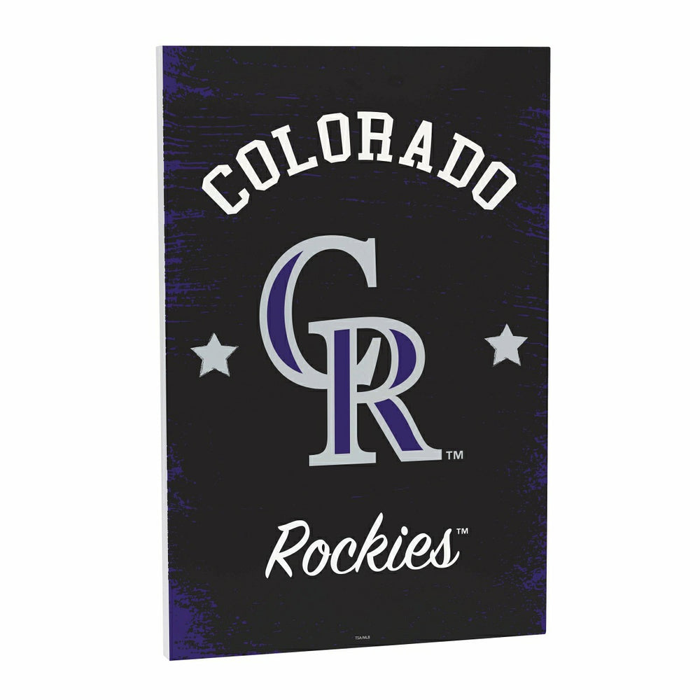 Colorado Rockies Wood Wall Sign, 16x24 - MLB Home