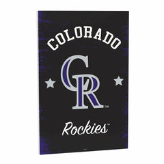 Colorado Rockies Wood Wall Sign, 16x24 - MLB Home