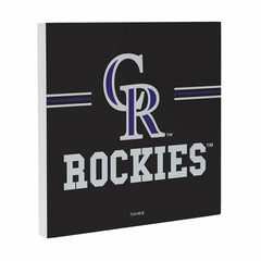 Colorado Rockies Wood Wall Sign, 12x12 - MLB Home