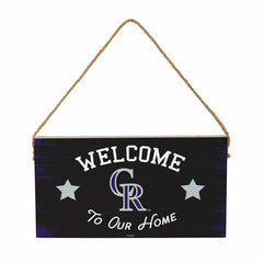 Colorado Rockies Wood Wall Sign, 6x11 - MLB Home