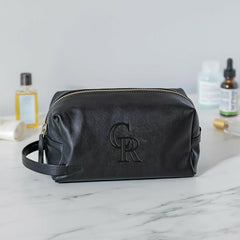 Colorado Rockies, Embossed Toiletry Bag, Black - MLB Home