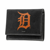 Detroit Tigers Black Tri-Fold Embroidered Wallet w/ RFID Blocking - MLB Home