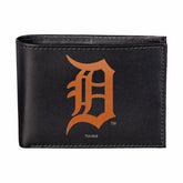 Detroit Tigers Black Bi-Fold Embroidered Wallet w/ RFID Blocking - MLB Home