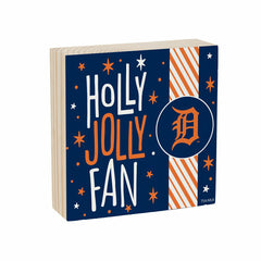 Detroit Tigers Block, Holiday, 6x6 - MLB Home