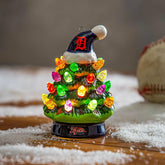 Detroit Tigers 4" Mini LED Tabletop Christmas Tree, Set of 2 - MLB