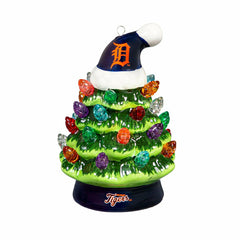 Detroit Tigers 4" Mini LED Tabletop Christmas Tree, Set of 2 - MLB
