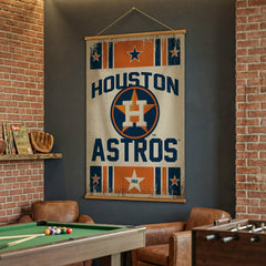 Houston Astros, Canvas Wall Tapestry, Large, 54x36 - MLB Home