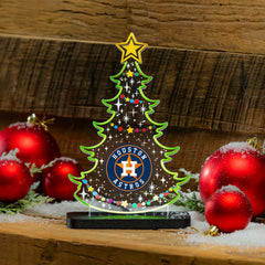 Houston Astros Baseball Holiday Tree Desklite LED Decor - MLB Home
