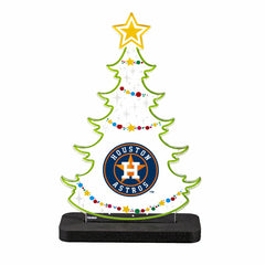 Houston Astros Baseball Holiday Tree Desklite LED Decor - MLB Home