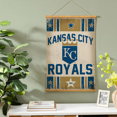 Kansas City Royals, Canvas Wall Tapestry, Medium, 36x24 - MLB Home