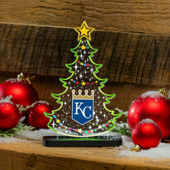 Kansas City Royals Baseball Holiday Tree Desklite LED Decor - MLB Home