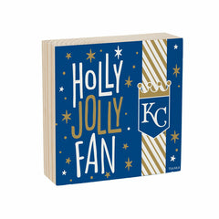 Kansas City Royals Block, Holiday, 6x6 - MLB Home