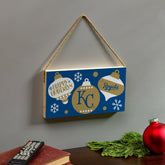 Kansas City Royals Holiday Wood Wall Sign, 6x11 - MLB Home