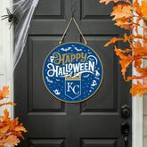 Kansas City Royals Halloween Round Door Décor with Hanging Rope, 18x18 - MLB Home