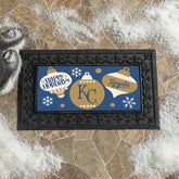 Kansas City Royals Holiday Flocked Coir Sassafras Switch Mat, 22"x10" - MLB