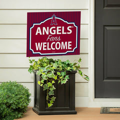 Los Angeles Angels Coroplast Yard Sign, "Fans Welcome" - MLB Home
