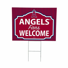 Los Angeles Angels Coroplast Yard Sign, "Fans Welcome" - MLB Home