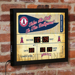 Scoreboard Wall Clock, Los Angeles Angels - MLB Home