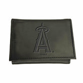 Los Angeles Angels Tri-Fold Wallet Black - MLB Home
