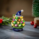 Los Angeles Dodgers 4" Mini LED Tabletop Christmas Tree, Set of 2 - MLB Home