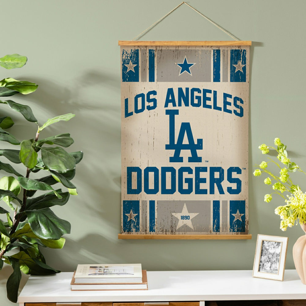 Los Angeles Dodgers, Canvas Wall Tapestry, Medium, 36x24 - MLB Home