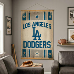 Los Angeles Dodgers, Canvas Wall Tapestry, Large, 54x36 - MLB Home