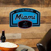 Miami Marlins USA Embossed Steel Wall Sign, 11" x 17" - MLB Home