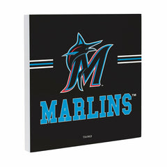 Miami Marlins Wood Wall Sign, 12x12 - MLB Home