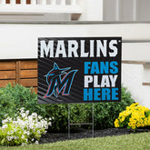 Miami Marlins Coroplast Yard Sign "Fans Play Here" - MLB Home
