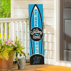 Miami Marlins Summer Seasonal Surfboard ECM Exclusive 47" Single Sided - MLB Home