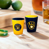 Milwaukee Brewers 4-Piece Ceramic 2oz. Shot Glass Set - MLB Home