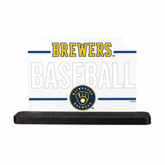 Milwaukee Brewers Baseball Rectangle Desklite LED Decor - MLB Home