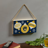 Milwaukee Brewers Holiday Wood Wall Sign, 6x11 - MLB Home