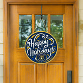 Milwaukee Brewers Holiday Round Door Décor with Hanging Rope, 18x18 - MLB Home