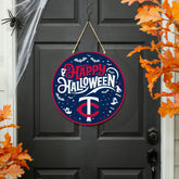 Minnesota Twins Halloween Round Door Décor with Hanging Rope, 18x18 - MLB Home